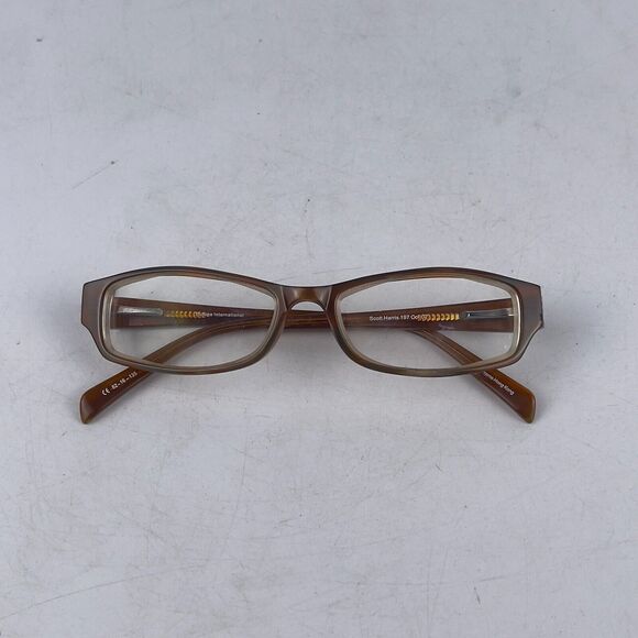 Scott Harris SH-197 COL Eyeglasses Frame‎ Unisex Adults Brown Full Rim 52-16-135 main image 7